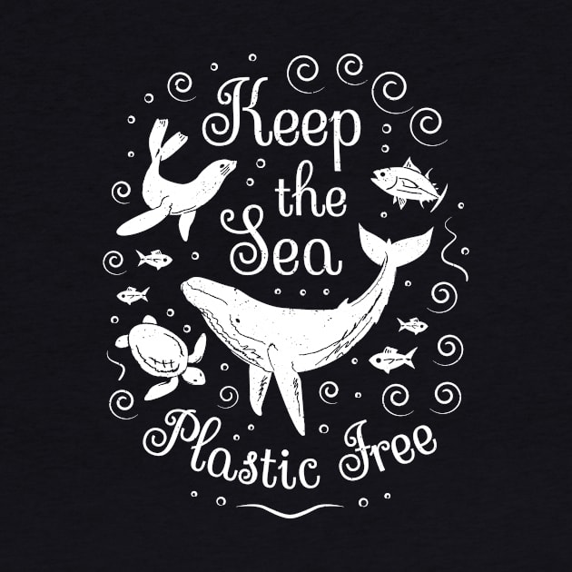 Plastic Pollution - Keep the Sea Plastic Free by bangtees